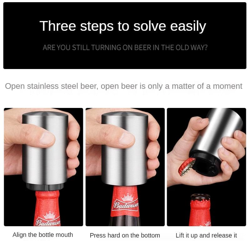 Automatic bottle opener
