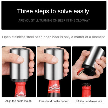 Automatic bottle opener